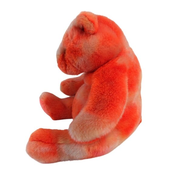 Ty Beanie Buddies Tangerine Orange Teddy Bear Plush 14" Stuffed Animal 2001 Vtg - Picture 5 of 8